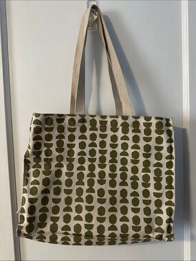 Dance Happt Olive Pattern Canvas Tote Bag